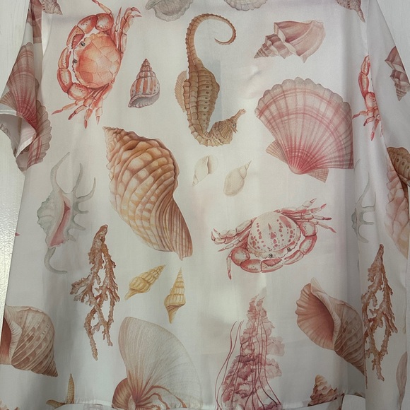 Rachel Roy Seashell Print Women's Top - Picture 5 of 6